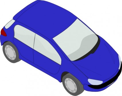 Blue Peugeot Clip Art