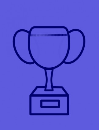 Prêmio azul Copa clip-art