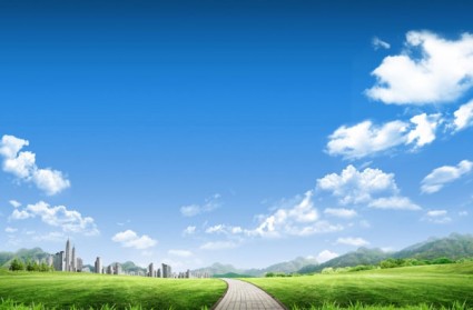 Blue Sky And Green Hd Pictures