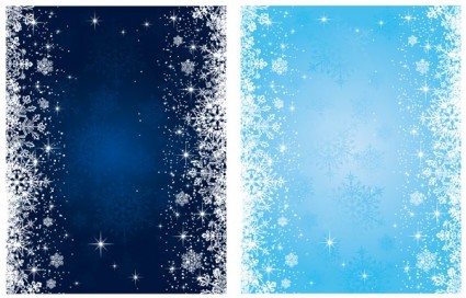 vettore sfondo blu fiocco di neve