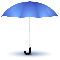 payung biru