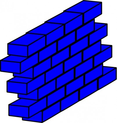 muro blu ClipArt