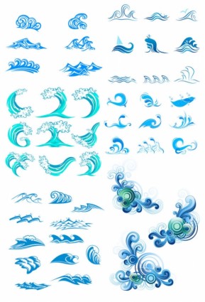 Blue Waves Graphics Vector