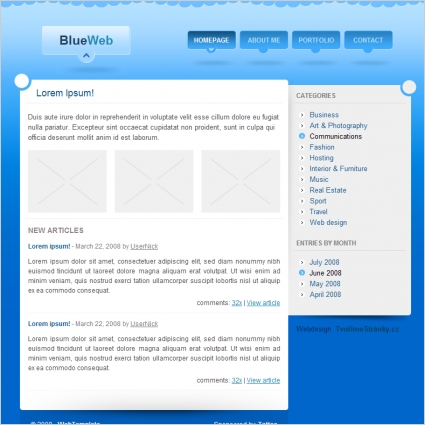 biru web template