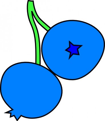 藍莓的剪貼畫