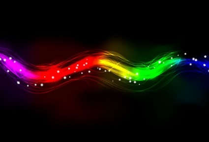 bulanık soyut neon spektrum ışık efekti arka plan