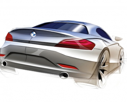 roadster BMW z4 sketch voitures bmw wallpaper