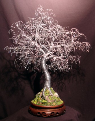 Bonsai With Leaves Tree Sculpture