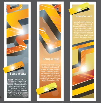 Bookmark The Trend Pattern Vector Card