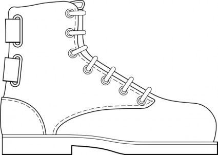 sapato bota roupa de clip-art