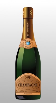 Flasche Champagner ClipArt