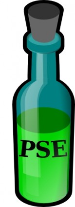 botol dengan gabus clip art