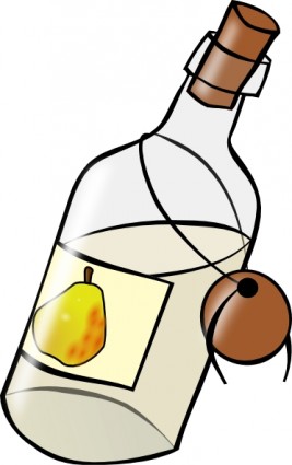 botol dengan moonshine clip art