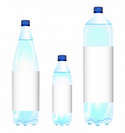 garrafas de água de vários tamanhos