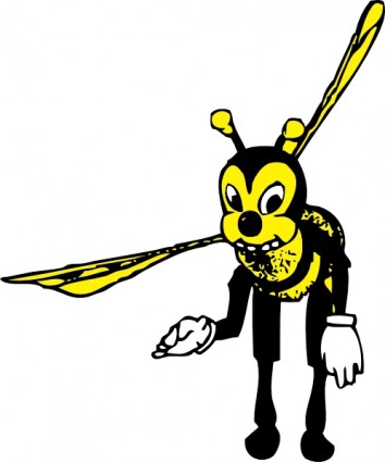 curvando clipart de abelha