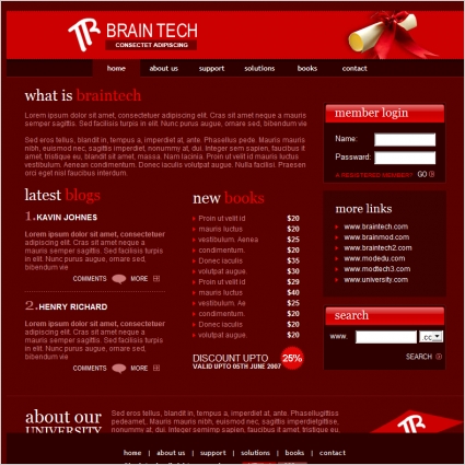 otak tech template