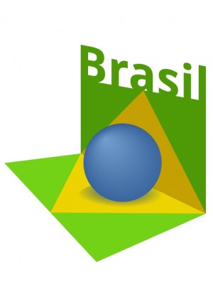 巴西国旗艺术品