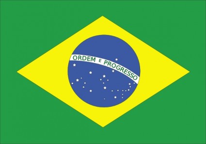 Bandera de Brasil clip art