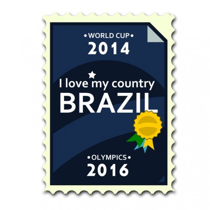 sello de correos de Brasil
