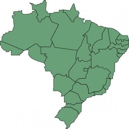 البرازيل الدول قصاصة فنية