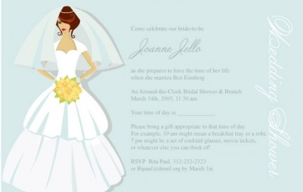 Bridal Shower-Karte