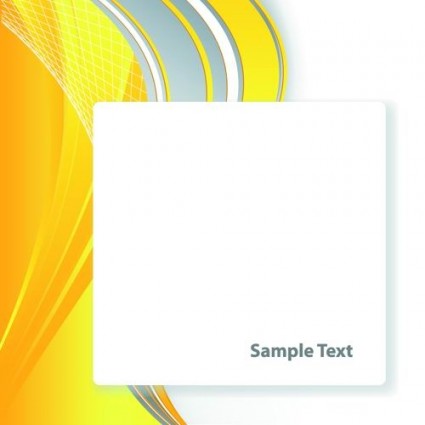 helle gelbe Linie-Text-Feld-Vektor
