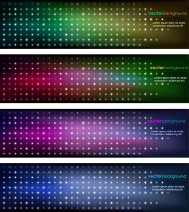 Brilliant Color Banners Vector