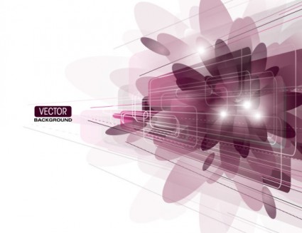 vector de elementos púrpura brillante