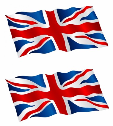 British Flag Flying In The Wind