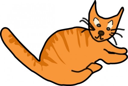 clip-art gato marrom