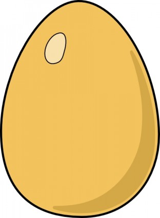 clip art de huevo marrón
