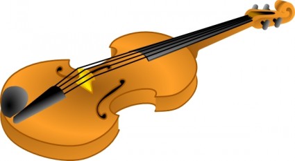 茶色のヴァイオリン クリップ アート