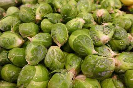 Brussel sprouts Gemüse grün