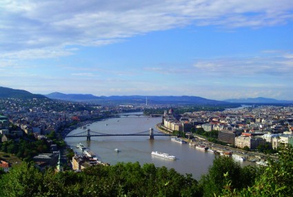 panorama de Verão de Budapeste