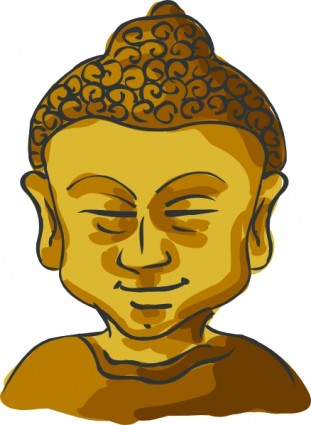 clipart tête de Bouddha