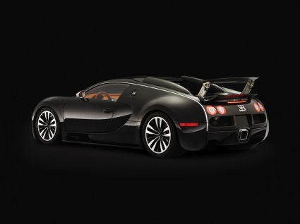 Bugatti Veyron sang Noir Tapete Bugatti-Wagen