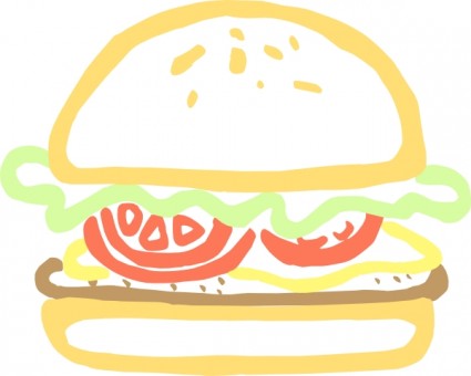 漢堡剪貼畫
