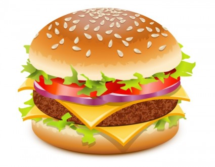 vector de hamburguesa