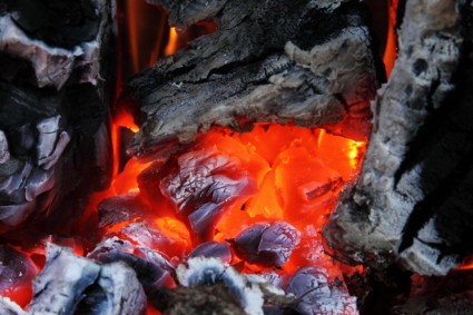 Verbrennung von Kohle