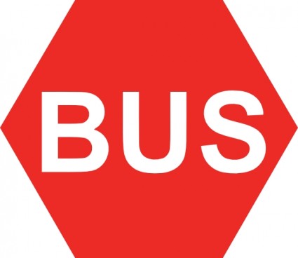 Bus-Schild-ClipArt-Grafik
