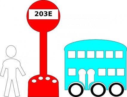 ônibus estação cartoon clip-art