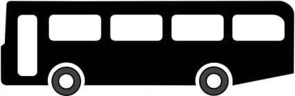 Bus Symbol Black Clip Art