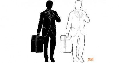 Business Man Silhouette Vector