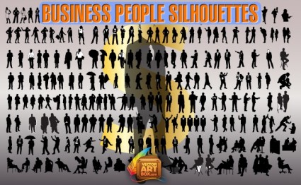 silhouettes de gens affaires
