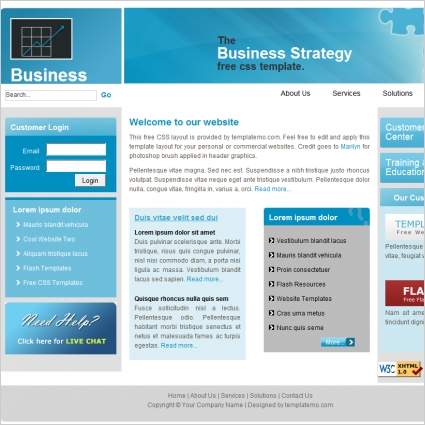 strategi bisnis template