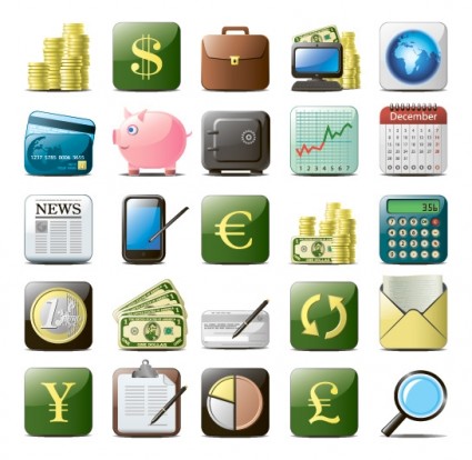 Business Website Icons Vector