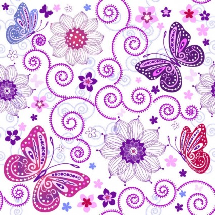Schmetterling Muster Hintergrund Vektor