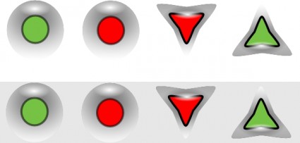 botões de clip-art