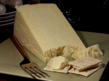 Caerphilly Käse Milch Produkt essen