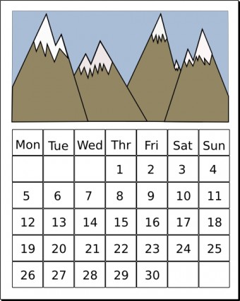 clip art de calendario